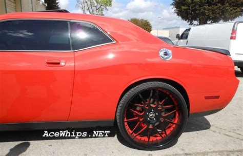 Ace 1 Wtw Customs Red Challenger Srt8 On 26 Maglia Forgiatos
