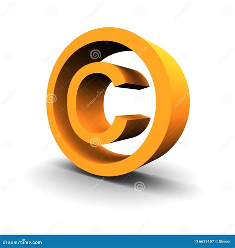 Copyright Symbol Protection Isolated On Transparent Background Black