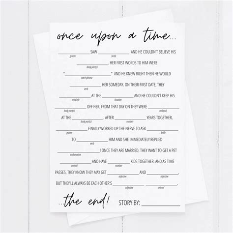 Open our 'advice for newlyweds' wedding mad libs printable. Bridal Shower Mad Libs Free Printable in 2020 | Bridal ...