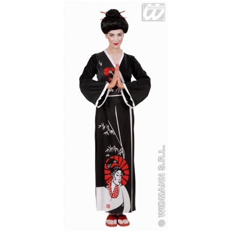 Ladies Geisha Costume Outfit For Oriental Chinese Fancy Dress