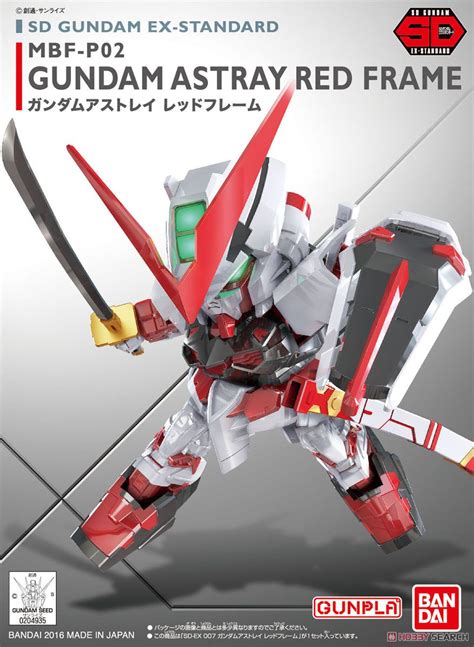 Bandai 007 Sd Gundam Ex Standard Gundam Astray Red Frame Mobile Suite