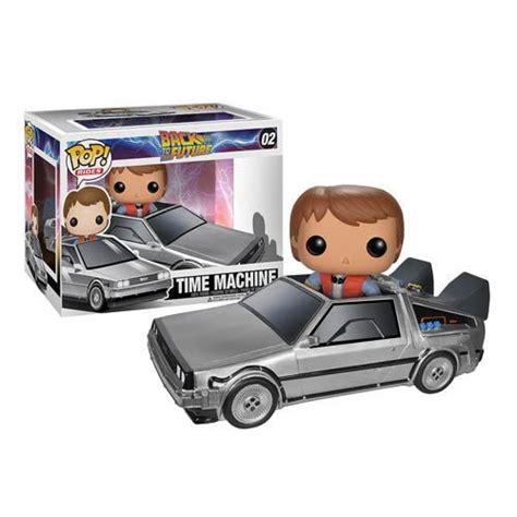 Back To The Future Delorean Time Machine Pop Vinyl Vehicle With Marty