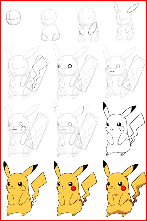 Comment Dessiner Pikachu Dessin Pikachu Comment Dessiner Pikachu Et