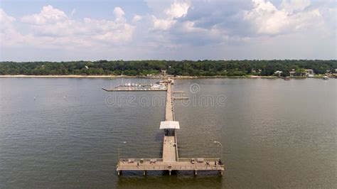 Aerial View Of The Eastern Shore Of Mobile Bay Alabama Stock Photo