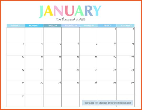 Free Editable Downloadable Monthly Calendars 2022 Weekly Calendar