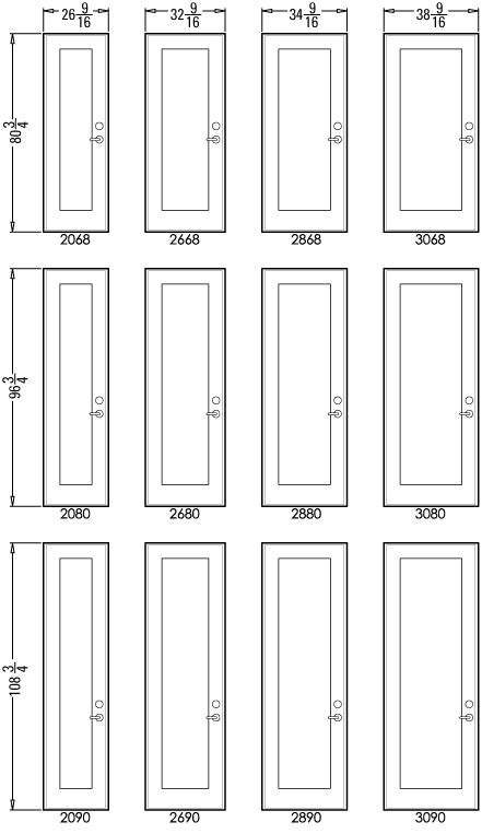 Getting the rough opening size right the first time, will save you from frustration, when installing your doors. High Quality Interior Door Dimensions #6 Average Door ...