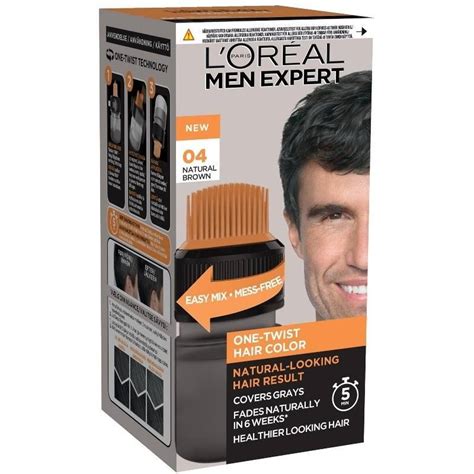 Loréal Paris Men Expert One Twist Hair Color 50 Ml No 04 Natural Brown