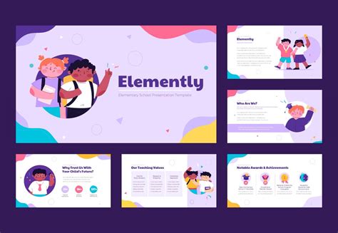 Elementary School Powerpoint Presentation Template Graphue