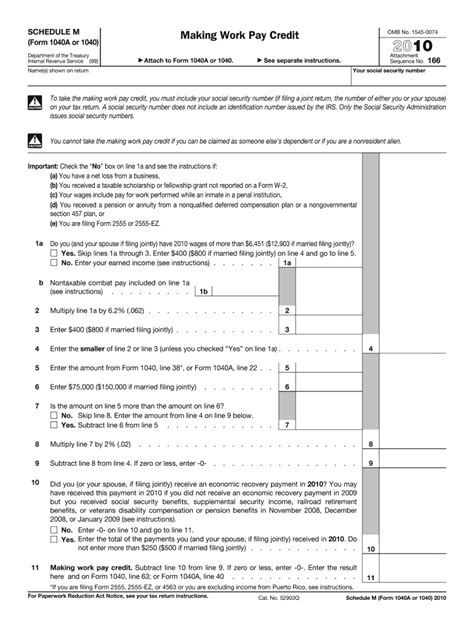 Irs 10401040a Schedule M 2010 2022 Fill Out Tax Template Online