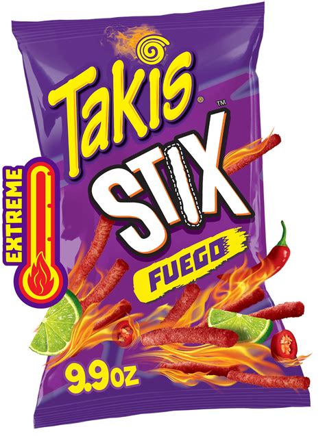 Takis Stix Fuego Hot Chili Pepper And Lime Corn Chips 99 Oz Cvs