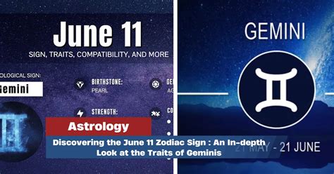 Discovering The June 11 Zodiac Sign An In Depth Look At The Traits Of
