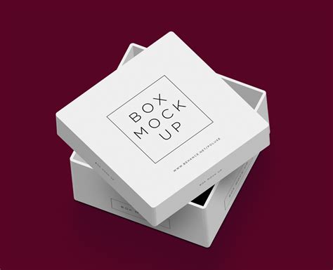 Download Free Packaging Box Mockup With Different Perspective ...
