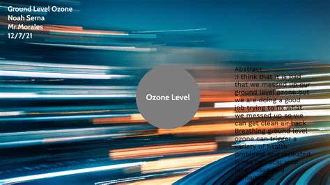Ground Level Ozone By Noah Serna
