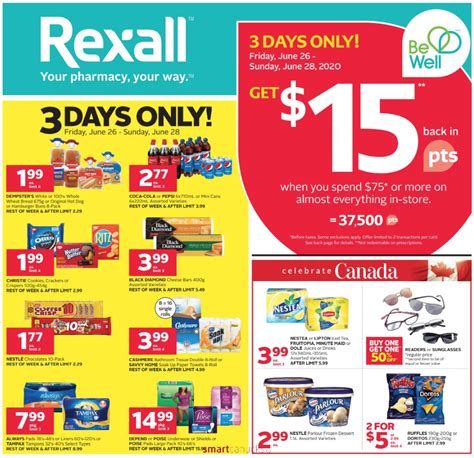Rexall Pharma Plus Drugstore Canada Offers Get 37500 Be Well Points