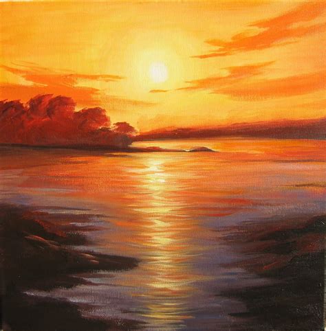 Breathtaking Sunrise Paintings Sunset Or Sunrise By Bredereck