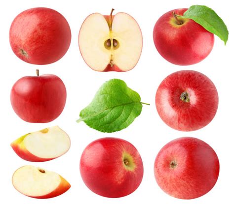 3200 Red Apple Slices Top View Stock Photos Pictures And Royalty Free