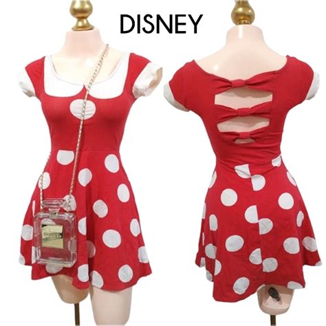 disney minnie mouse dress red dress polka dots dress red dress mini dress sexy costume women s