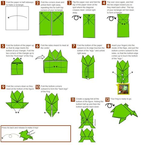 Origami Jumping Frogs For Younger Children They Could Be Pre Made To