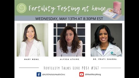 Fertility Talks Live 167 Fertility Testing At Home Youtube