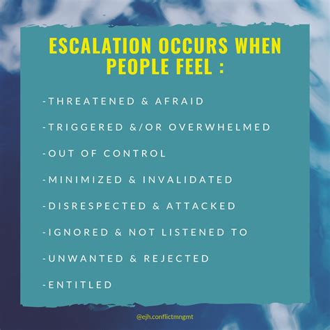 Here Are Some Of The Main Causes Of Escalation Eddie Jude Hareven
