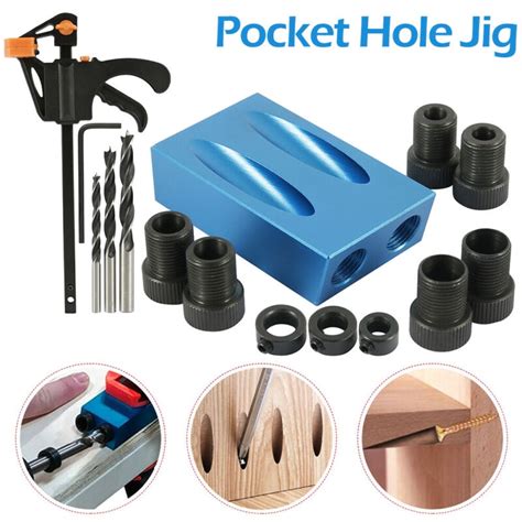 15x Silverline Pocket Hole Screw Jig Dowel Drill Sets Screw Joint Tools