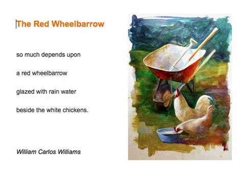 William Carlos Williams William Carlos Williams Wheelbarrow Red
