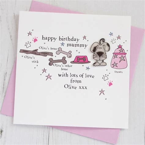 Personalised Birthday Card From The Dog By Eggbert And Daisy