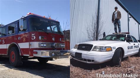 Cop Car Graveyard Abandoned Ambulances Firetrucks Squad Cars Etc