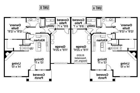 One Story Duplex Floor Plans Design Talk