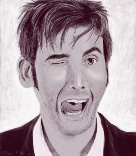 David Tennant Painting Based Off A Photo And Done On One Layer By