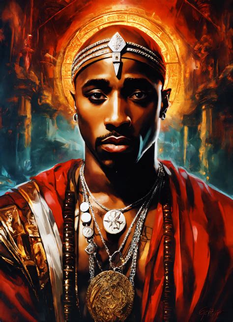 Lexica Abstract Airbrush Anime Art Of Tupac Shakur As Julius Caesar
