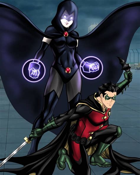 Pin On ️damirae ️ Damian And Raven Robin And Raven