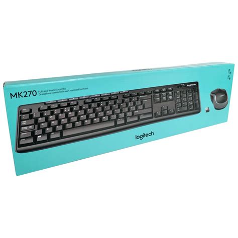 Logitech Mk270 Wireless Keyboard And Mouse In Black Dcdi