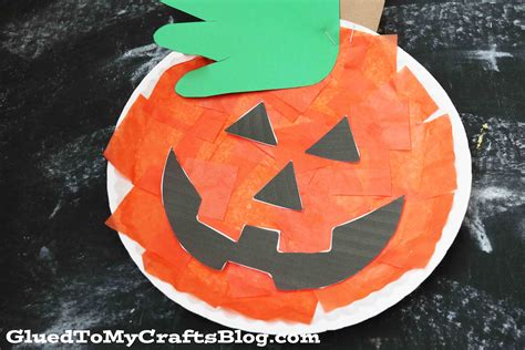 Paper Plate Pumpkin Craft