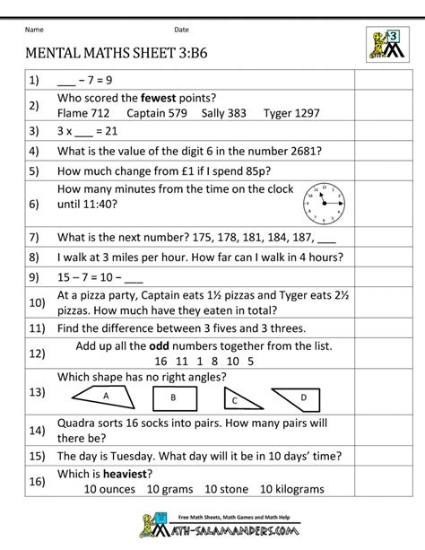 Mental Math Worksheets Grade 3 Mental Math Grade 5 Worksheets in 2020 | Mental math, Math 
