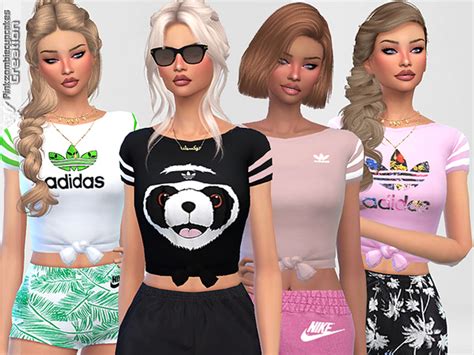 Sporty Tees Collection 05 By Pinkzombiecupcakes At Tsr Sims 4 Updates