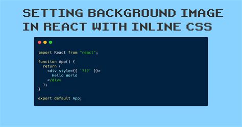 React Background Image Tutorial How To Set Backgroundimage With