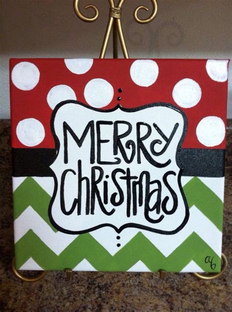 Get 37 Simple Christmas Canvas Painting Ideas