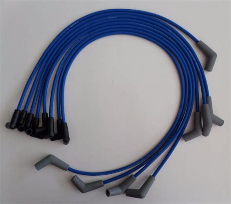 Big Block Chevy 396 427 454 502 Hei Blue 8mm Spark Plug Wires Straight