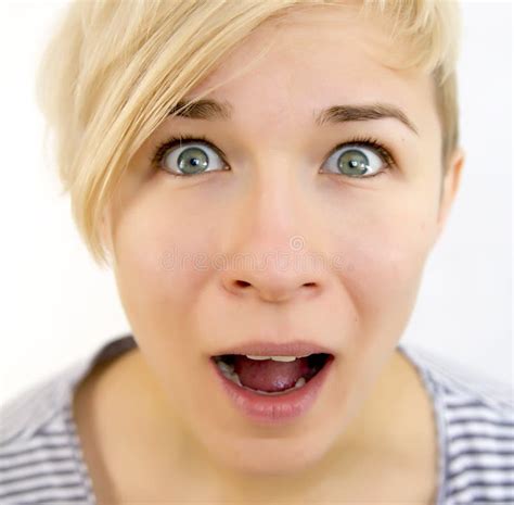 Surprised Girl Stock Photo Image Of Eyes Overjoyed Astonishingly