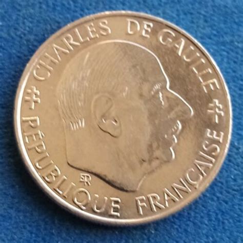 Pièce Commémorative De 1 Franc Charles De Gaulle 1958 1988 Ebay