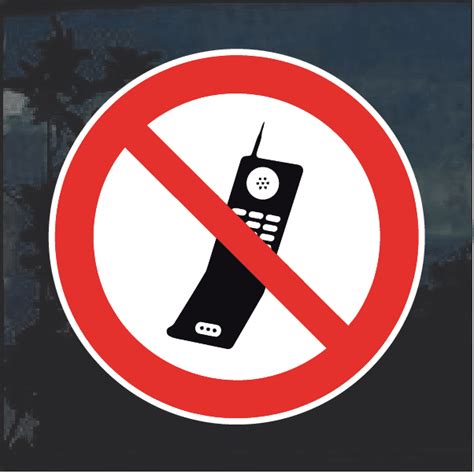 No Cell Phones Decal Sticker Custom Made In The Usa Fast Shipping