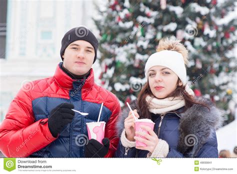 You are my sunshine lyrics. Couple In Winter Outfits Holding With Milkshake Stock ...
