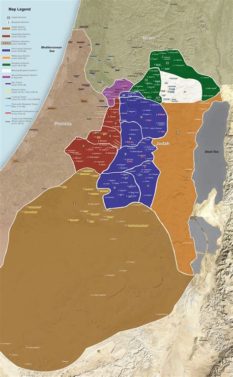 Map Of Ancient Judah 1902 Antique Map Palestine Ancient Modern