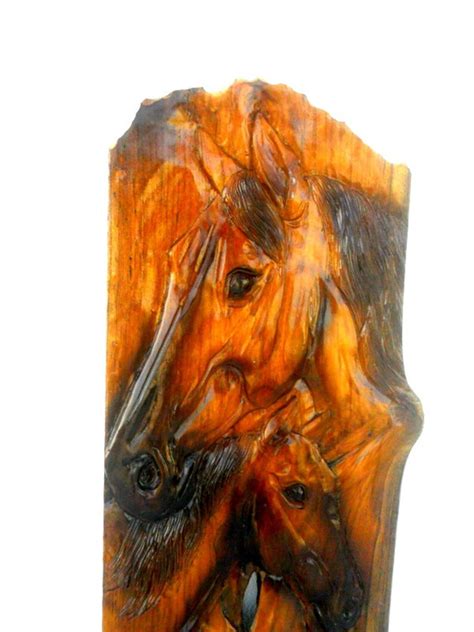 Wooden Horse Wood Carving Horse Head Wall Hanging Horse Etsy