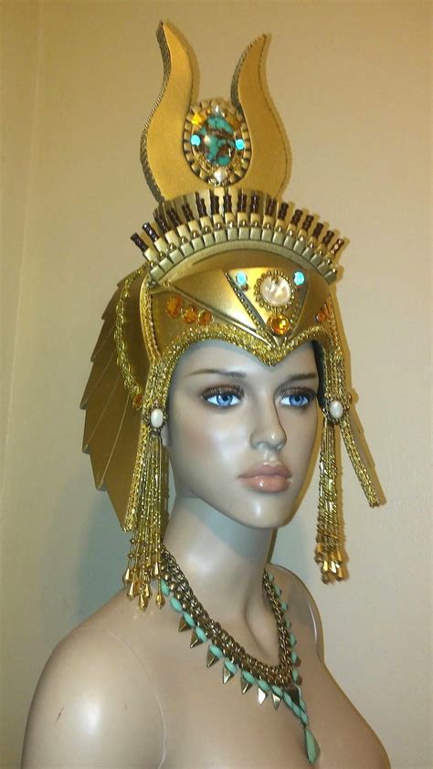 Cleopatra Headdress Egyptian Headdress Burning Man Fantasy Etsy