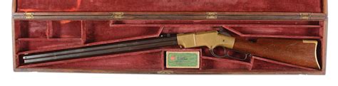 Lot Detail A Cased Henry Repeating Arms Model 1860 Lever Action Rifle