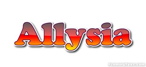 Allysia Logo Outil De Conception De Nom Gratuit Partir De Texte Flamboyant