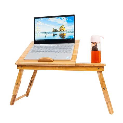 Ktaxon Portable Deluxe Bamboo Laptop Bed Desk Table Foldable