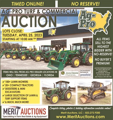 Ag Pro Turf And Commercial Auction Merit Auctions